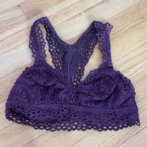 Purple american eagle bralette, size M
